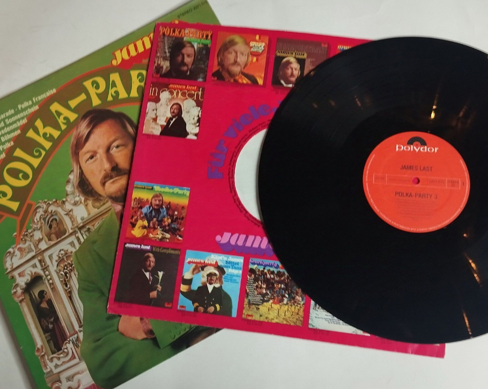Винтажная виниловая пластинка LP James Last Polka Party 3 (Germany 1974) Happy Cowboy
