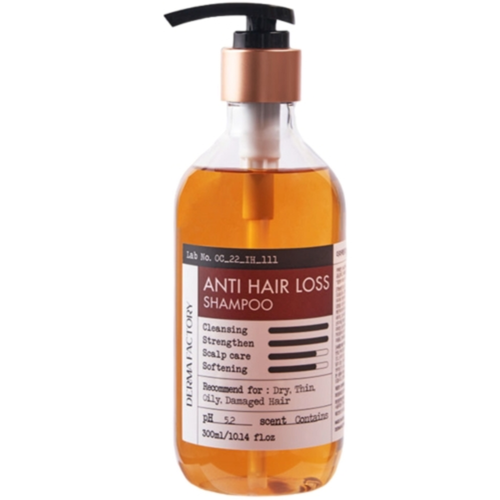 Шампунь против выпадения волос с пивными дрожжами 45% Derma Factor, 300 мл