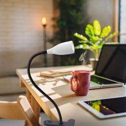 ULM-D501 4W-4000K WHITE Светильник настольный светодиодный прищепка. Механический выключатель. Белый. TM Uniel