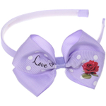 Ободок для волос детский на блистере «Rapunzel- Love of flowers», микс 6 цветов, 1 см