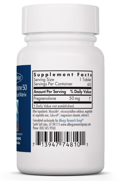 Pregnenolone 50 мг 60 таблеток Allergy Research Group