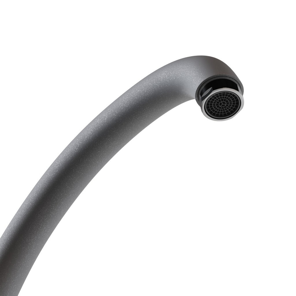 Смеситель для кухни 40к MIXLINE ML-GS01 (342) графит высок. излив