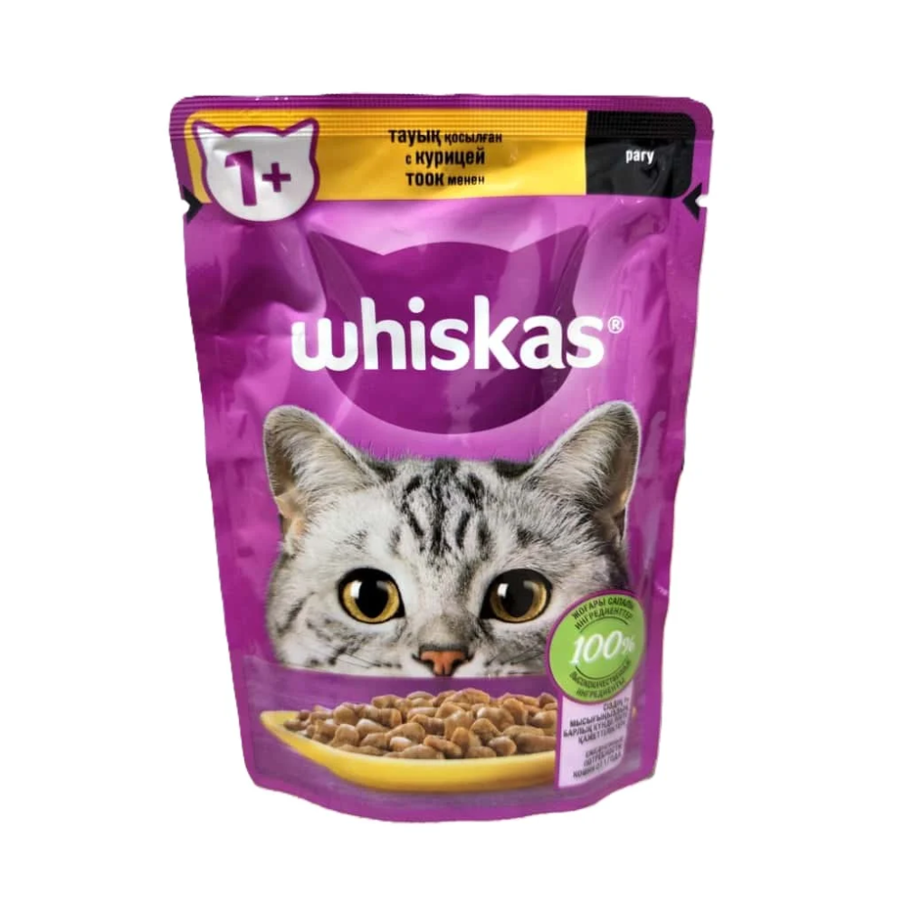 Влажный корм Whiskas для кошек рагу с курицей 85 гр