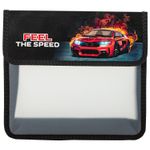 Папка для тетрадей ЮНЛАНДИЯ А5, пластик, 2 отделения, клапан на липучке, "Feel the speed", 270969