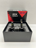 H3 / Автомобильные светодиодные лампы, H3, 120W, 7200 LM, 12 вольт, SFIDA LED V19, Cфида Девятнадцать, TG (2 шт. / комплект)