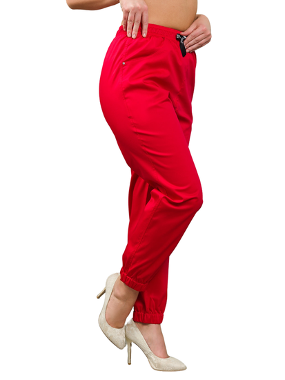 Брюки женские "М-310-6" (Элит-145/стрейч/красный)