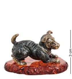 Народные промыслы AM-1326 Фигурка «Элтон» (латунь, янтарь)