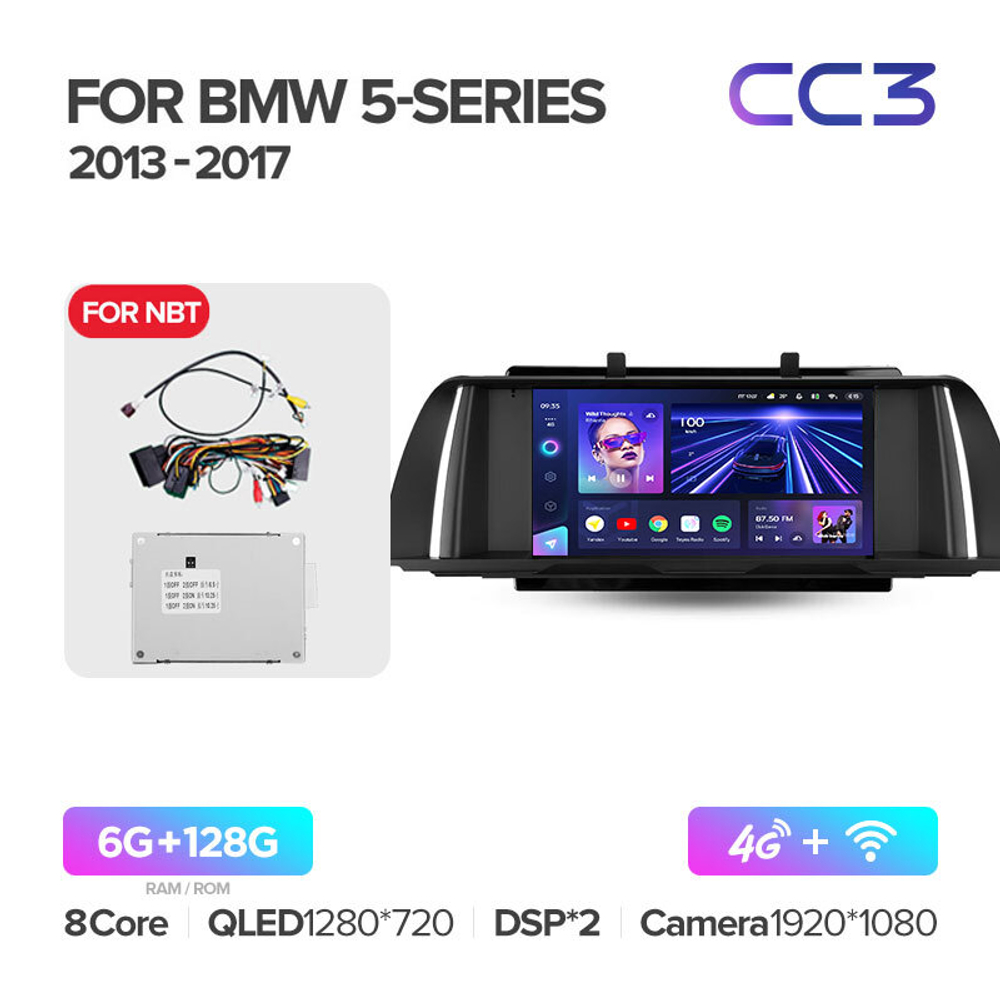 Teyes CC3 9"для BMW 5-Series F10 F11 2009-2017