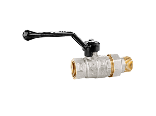 Кран шаровой латунный LD Pride 47.15.В-ГШ.Р Ду 15 Ру 40 вн-американка, (рычаг)