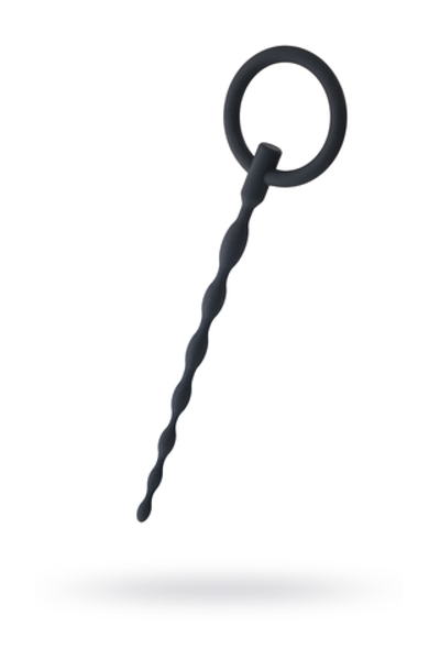 Уретральный плаг из силикона черный 16 см