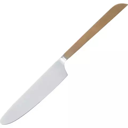 Нож столовый «Концепт №8» сталь нерж. ,L=23см золотой,металлич