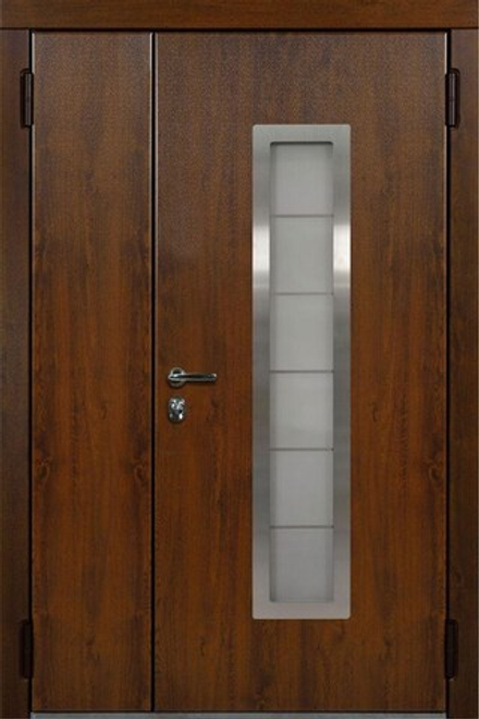 Двупольная входная дверь Хаски ( Любой размер )