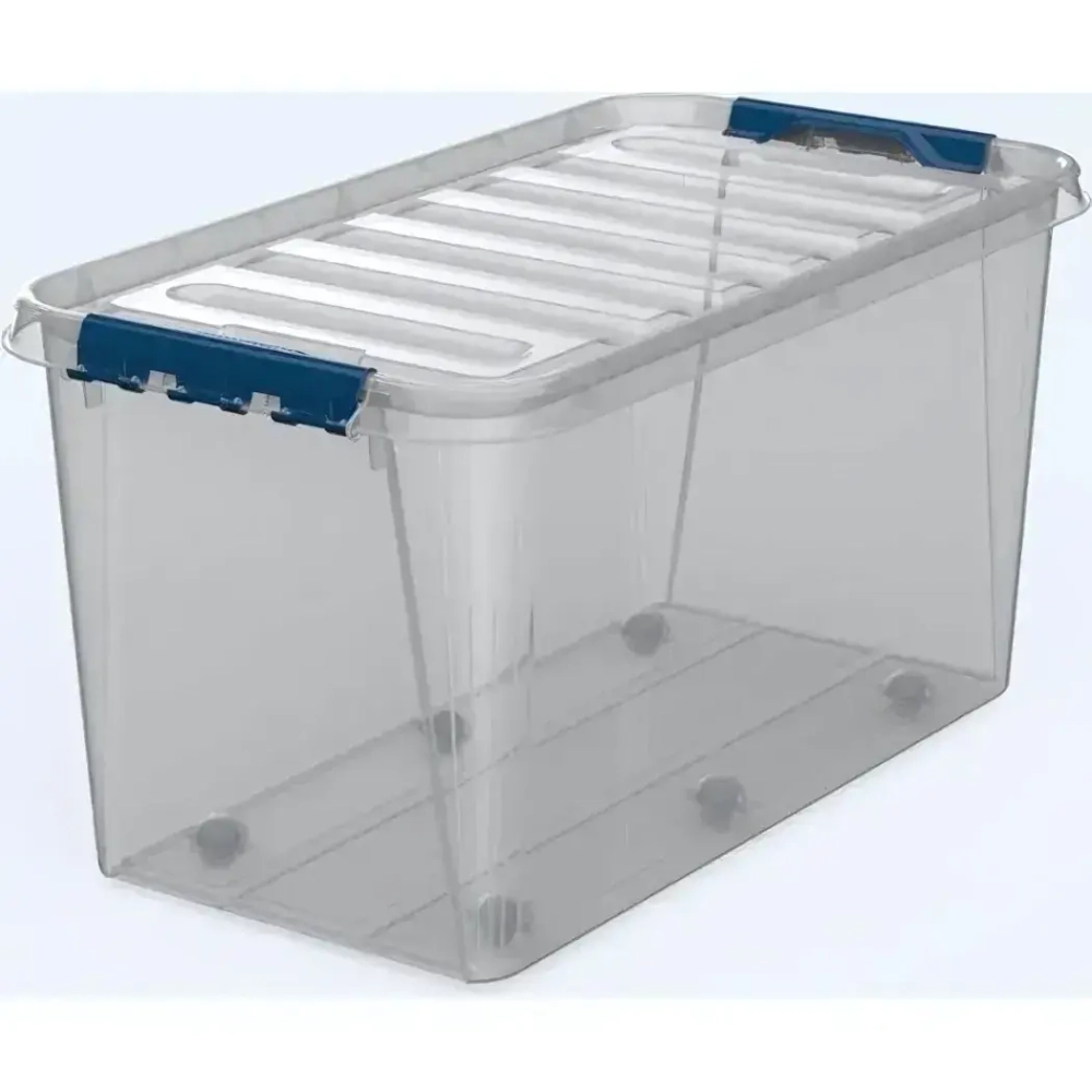 Ящик с крышкой 70л на колесах Профи комфорт