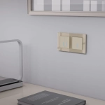 Рамка из стекла на 2 поста Favorit шампань W0021111