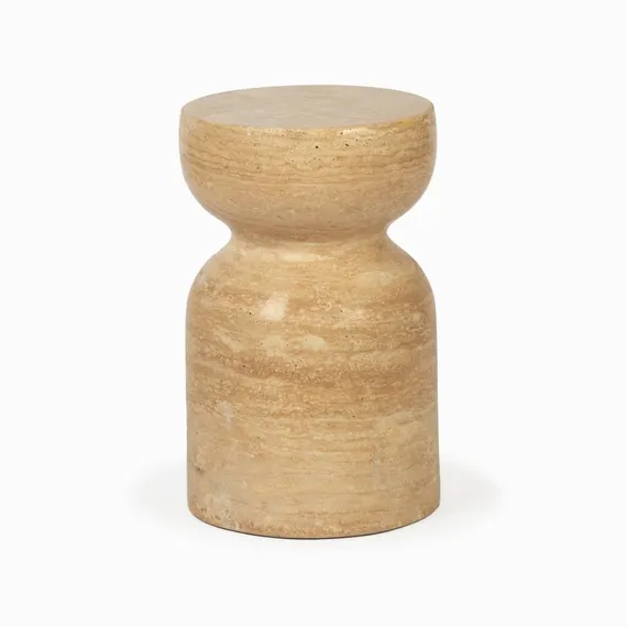 Кофейный стол Sand Ø28х45 см, бежевый индийский мрамор