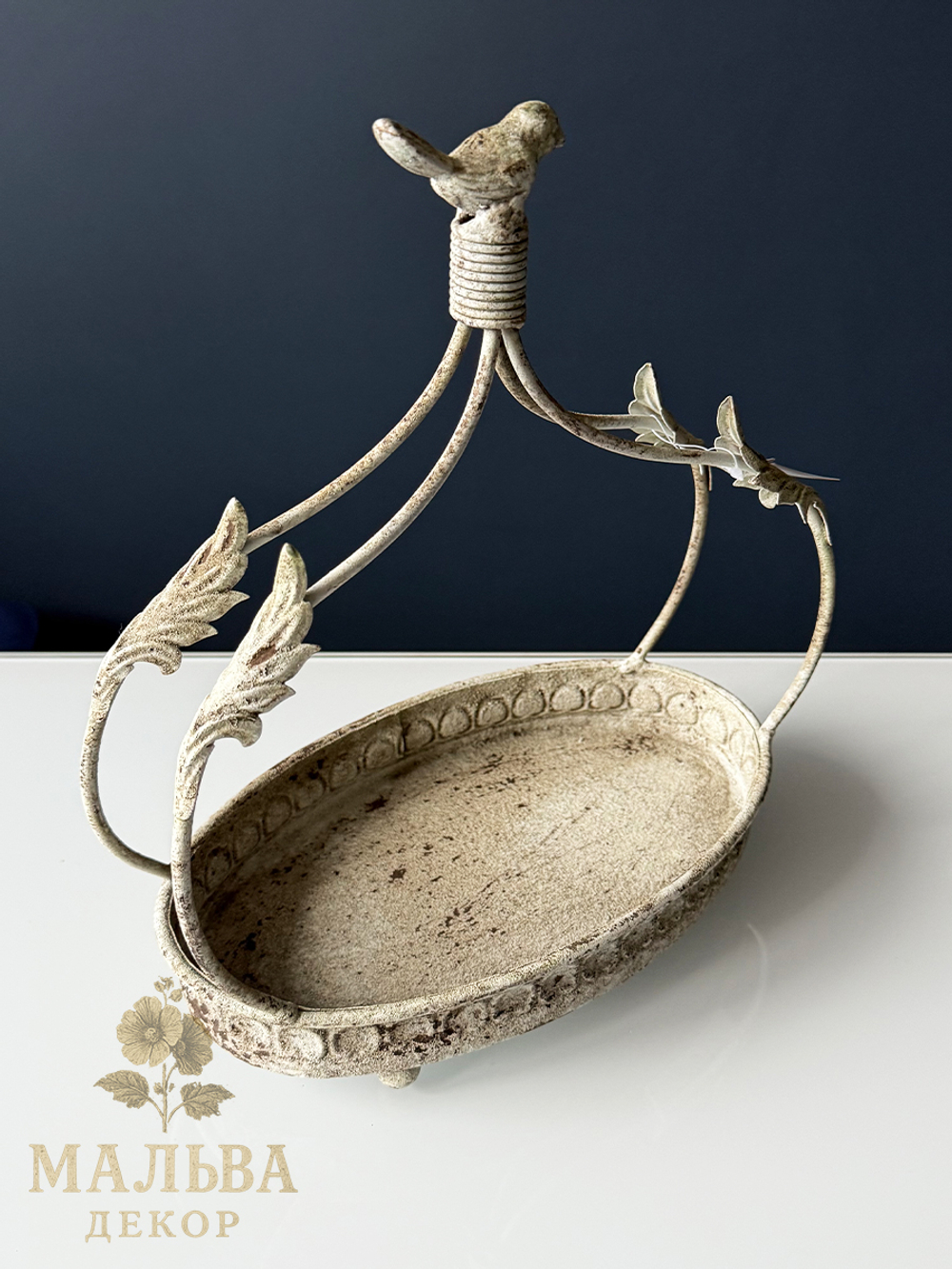 Поднос декоративный "Птичка" большой 28,5x16xH31 см CAMPO Home & Garden