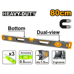 Уровень с магнитом усиленный 80 см