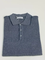 Лонгслив мужской,Поло с длинным рукавом