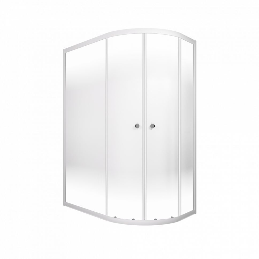 Душевая ширма DIONRIA (120х80) стекло c рисунком лайт, профиль белый