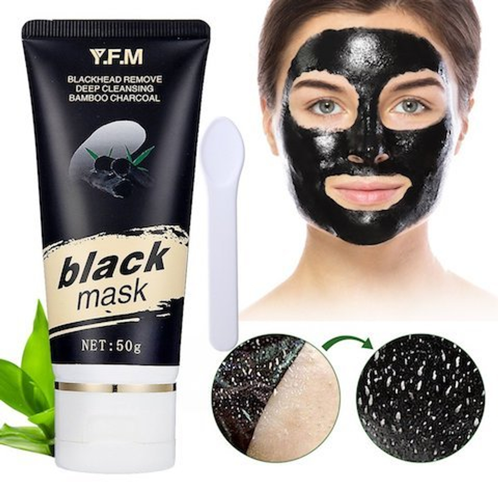 Маска Y.F.M черная из бамбука Black Mask, 50 гр