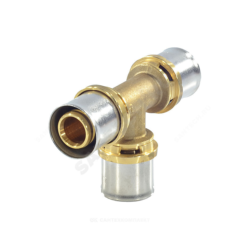 Тройник для МП/PE-X труб латунь пресс Дн 26 RM150 Giacomini RM150Y009