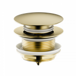 Донный клапан для ванны 1 1/2 WONZON & WOGHAND, Брашированное золото (WW-SS105-BG)