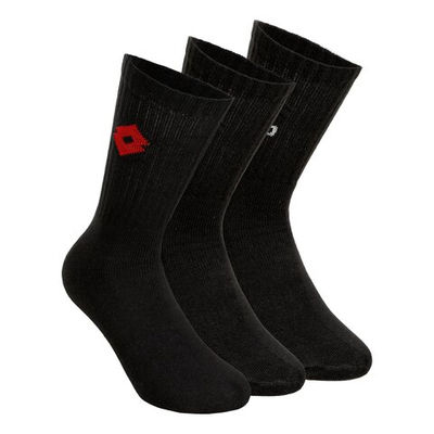 Lotto Tennis Socks 3 Pack - Black