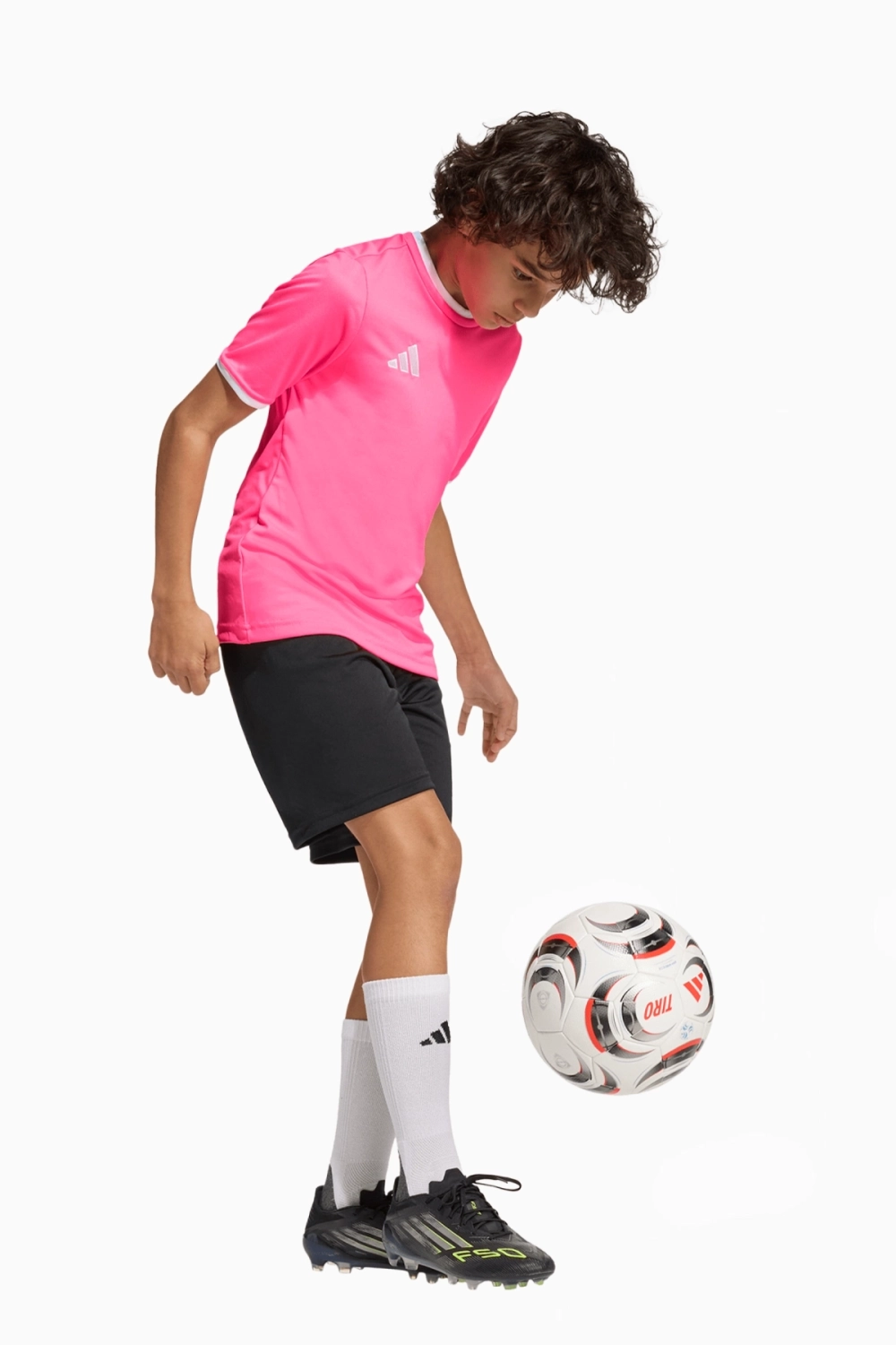 Футболка adidas Entrada 26 Junior - фиолетовый