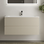 Тумба подвесная Sancos Snob R, Beige Soft 995х445х500, под столешницу без отверстия под смеситель, цвет Kreman