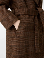 Пальто-халат в клетку OLA OLA