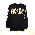 Футболка тайланд с рукавами AC DC Hells bells (колокол с чертями надпись не блестящая ) (XS)