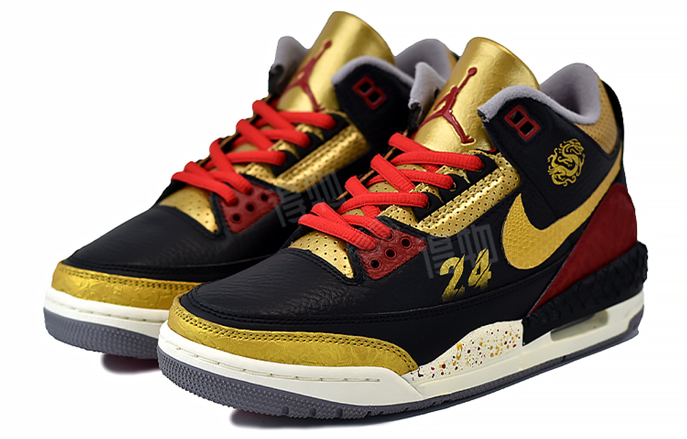 Кроссовки Jordan Air Jordan 3 Retro"Black Gold (Женская размерная сетка)