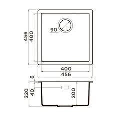 Кухонная мойка OMOIKIRI Yamakawa 45-U/I-GR (арт.4993778)