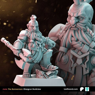 Миниатюра Dwarf Khargrun Skullclaw