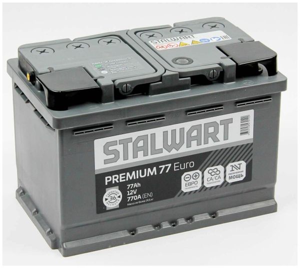 Аккумулятор Stalwart Premium 77Ah  770A