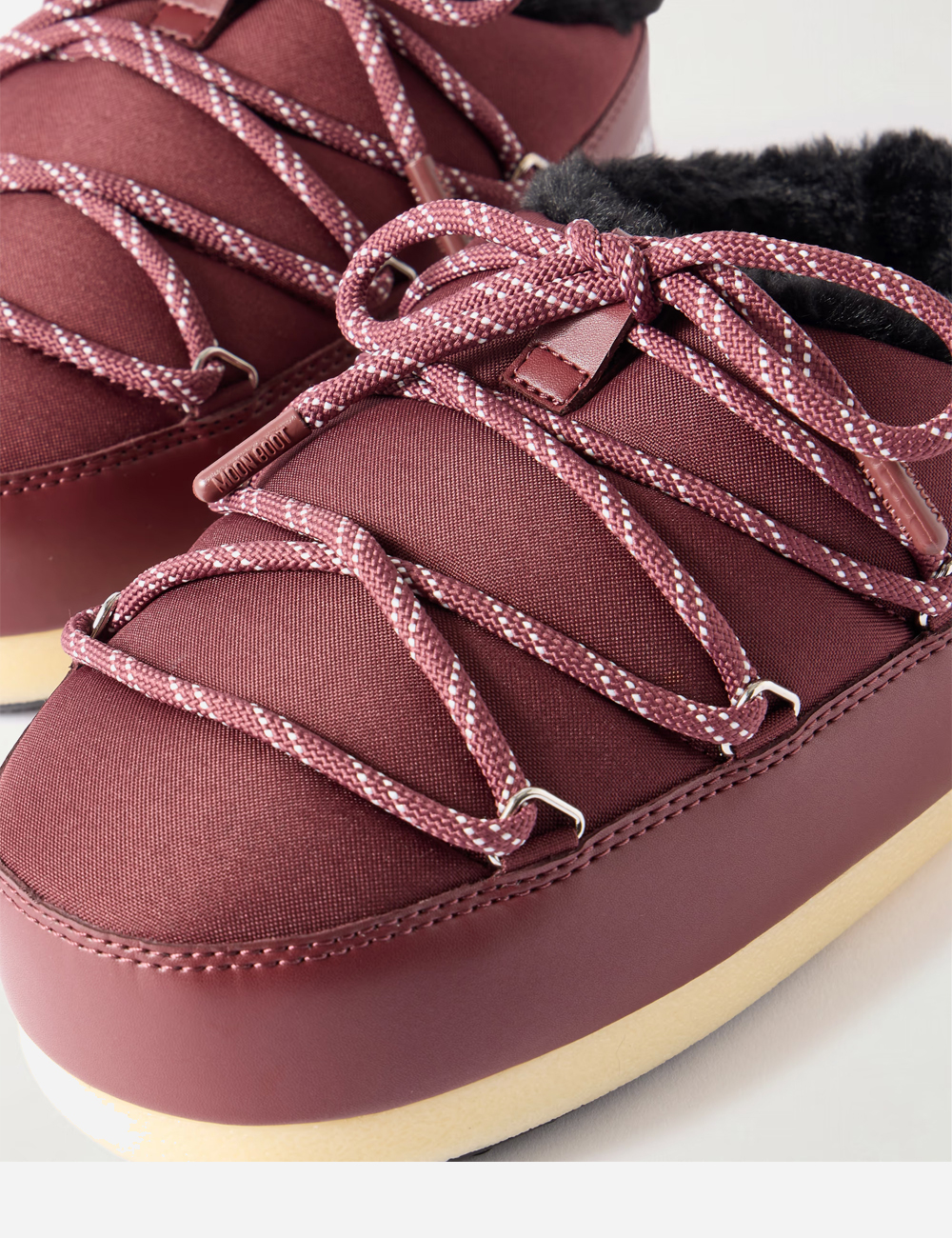 Moon Boot Evx Shell Mules Burgundy