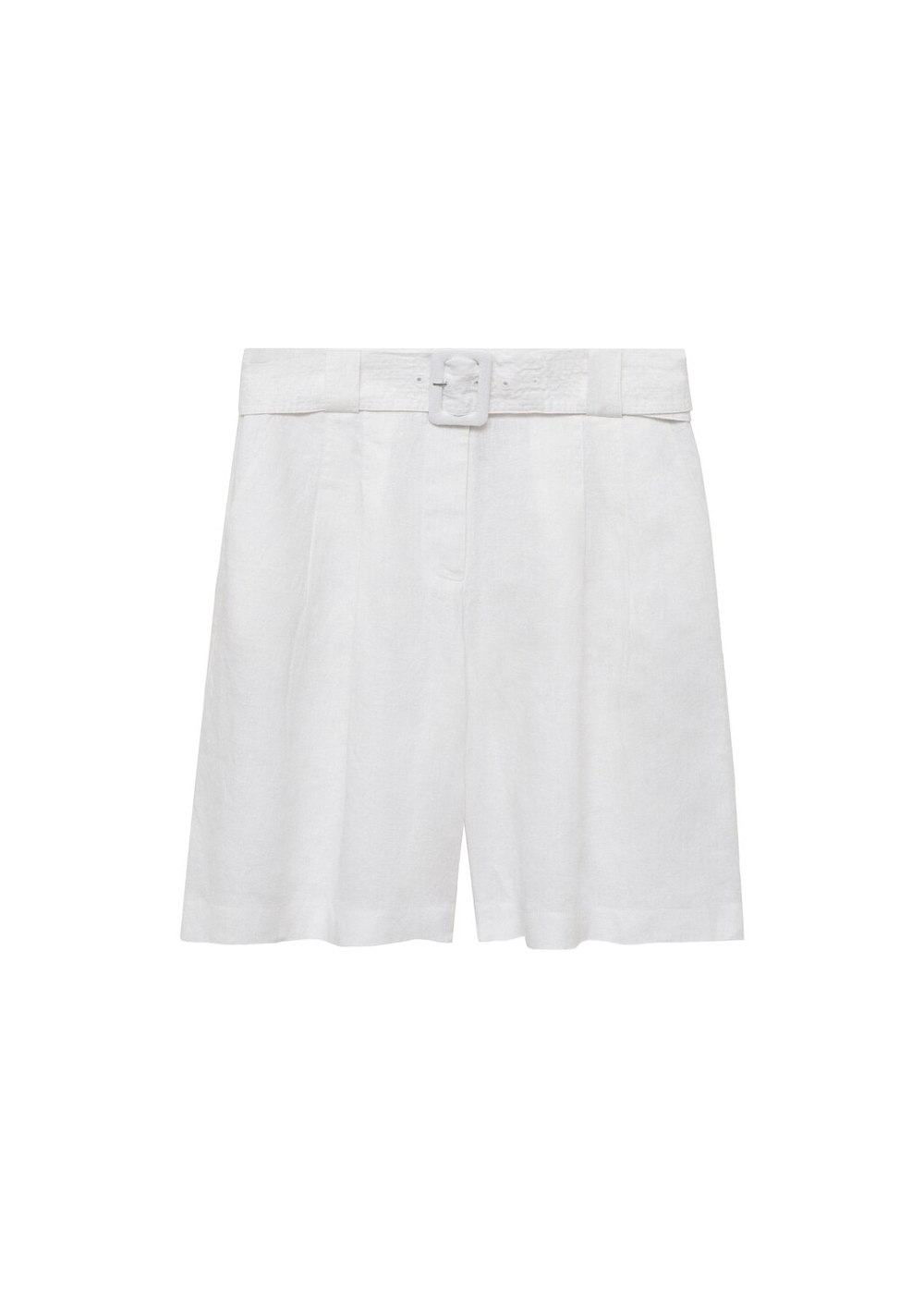 Льняные бермуды с поясом