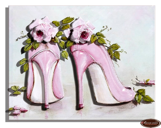 Папертоль РТ150090 "Шебби шик. Туфли" 10*12см.