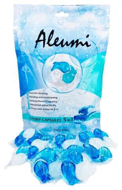 ALEUMI Жидкое ср-во д/стирки в капсулах 5в1 Ocean breez 30шт.