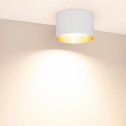 Светильник SP-BISCOTTO-R140-15W Warm3300-MIX (WH-GD, 80 deg, 230V) (Arlight, IP54 Металл, 5 лет) 054915