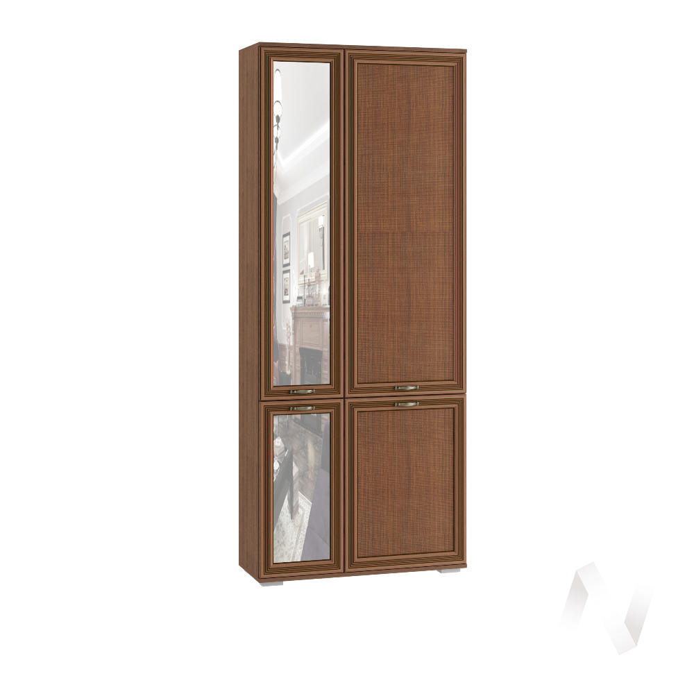 Шкаф комби с зеркалом ЛШ-9 Гостиная Ливорно (орех донской)