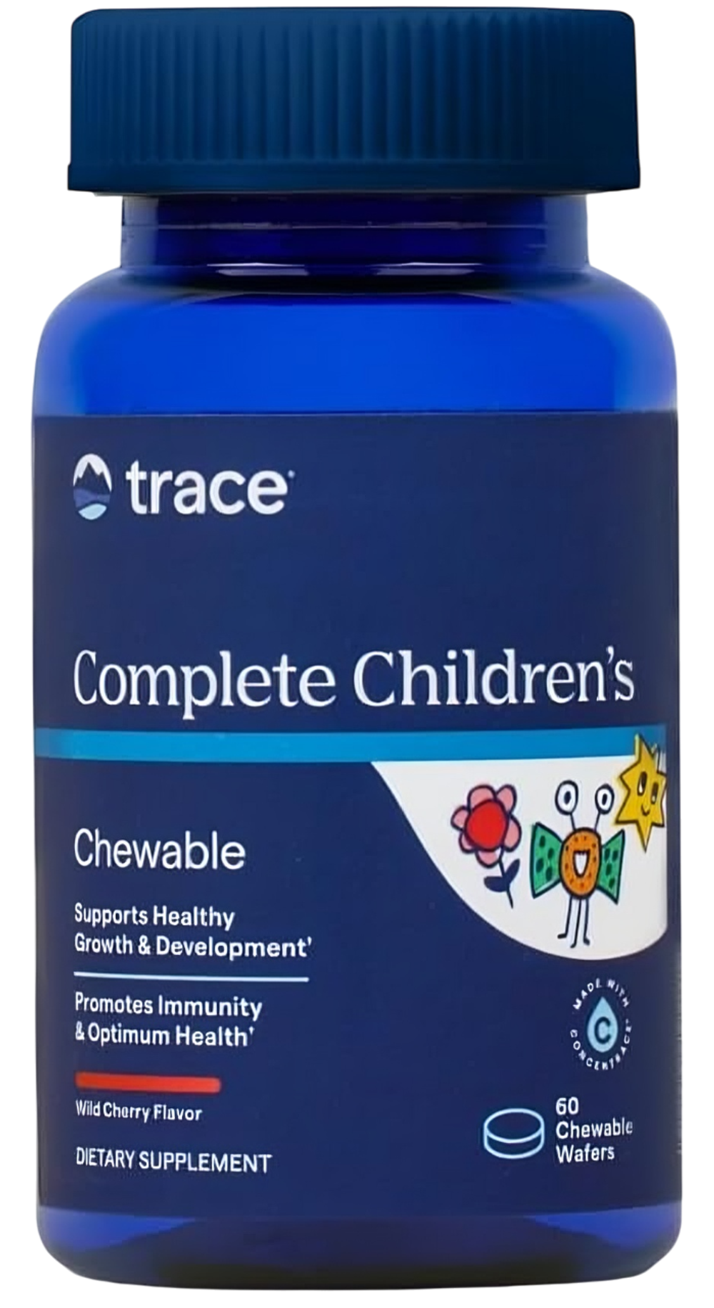 Trace Minerals Complete Children's Multi 60 Cheweble Wafers , Детские Мультивитамины