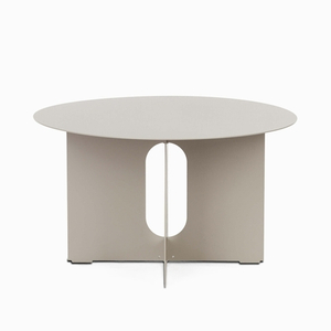 Кофейный столик Talaya диаметр 65 сталь, бежевый