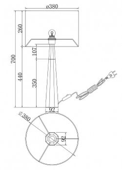 Настольная лампа декоративная Maytoni Bianco Z030TL-01BS1
