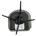 Стул Bradex Home Bruno зелёный шенилл с экокожей с поворотным механизмом