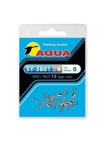 Карабин с вертлюгом для рыбалки SY-3801 №0 (упк. 8 шт.)