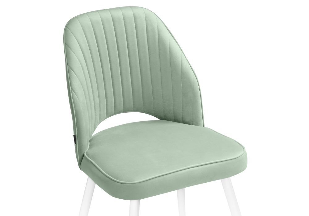 Стул на металлокаркасе Брейния velutto 14 / белый