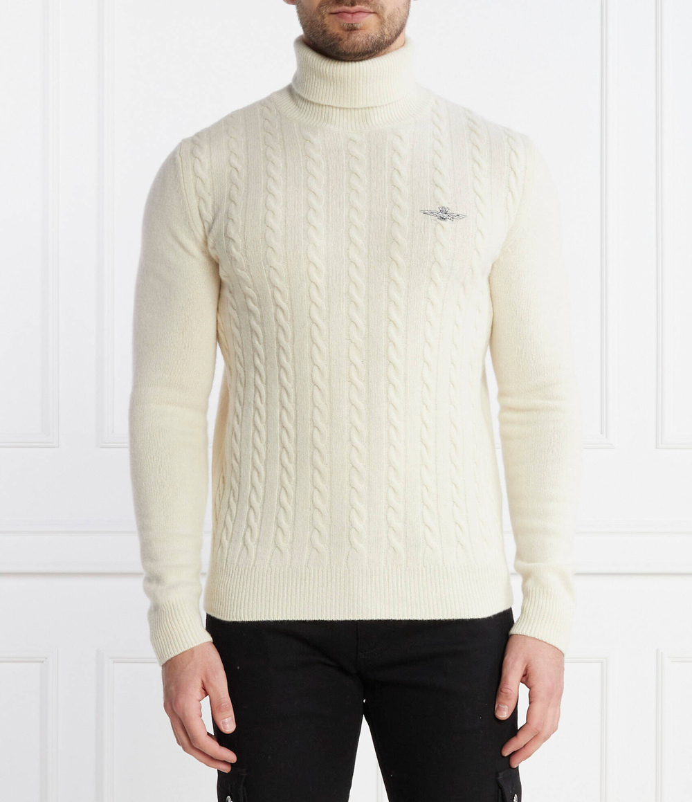 Хлопковый гольф Aeronautica Militare - экрю(MA1485L417)