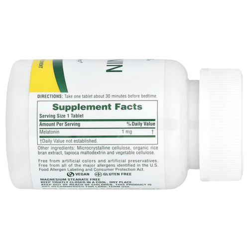 NaturesPlus, Мелатонин быстрого действия, 1 мг, 90 таблеток