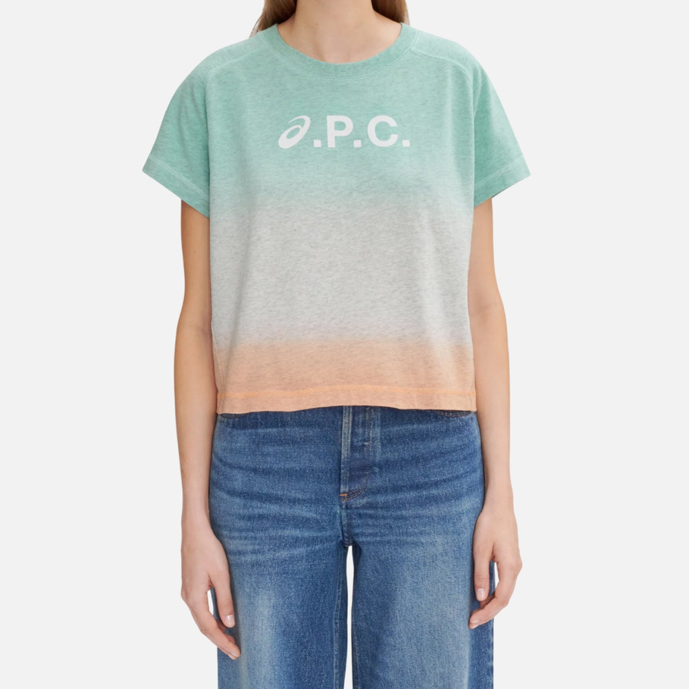 Укороченная футболка Cloud A.P.C. x ASICS жен.